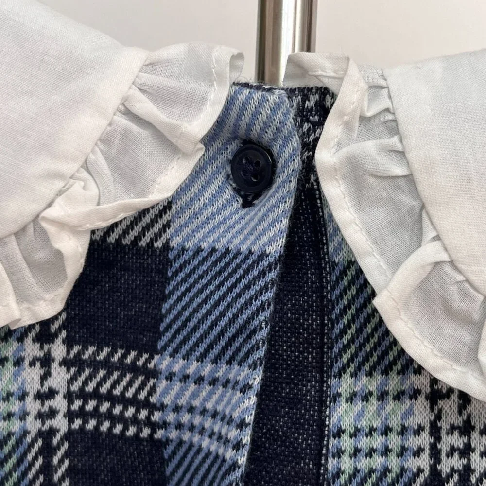 Janie And Jack Blue Plaid Dress NWT - Picture 8 of 12